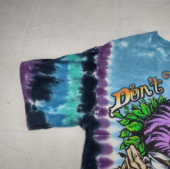 Liquid Blue Alice in Wonderland Mad Hatter Double Sided Short Sleeve Tee Medium - Picture 4 of 11